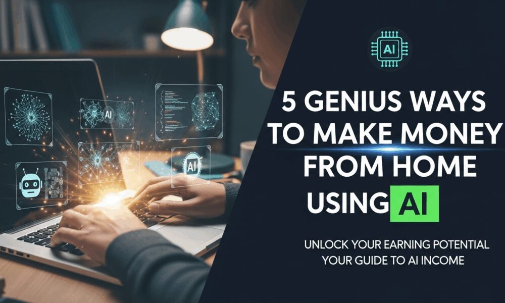 5 Genius Ways to Make Money from Home Using AI